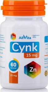 AllVita Cynk 15 mg 60 tabletek Allvita 1