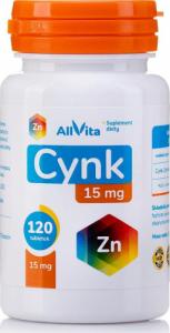 AllVita Cynk 15 mg 120 tabletek Allvita 1