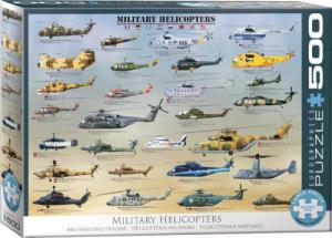 Eurographics Puzzle 500 Helikoptery wojskowe XXL 1