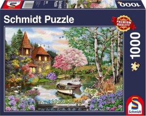 Schmidt Spiele Puzzle 1000 Dom nad jeziorem 1