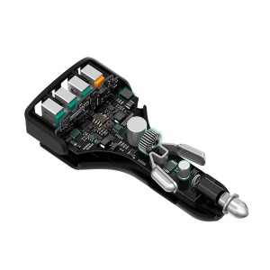 Ładowarka Aukey samochodowa ultraszybka 4xUSB 3.0 10.2A 54W + kabel micro USB 1m (CC-T9) 5