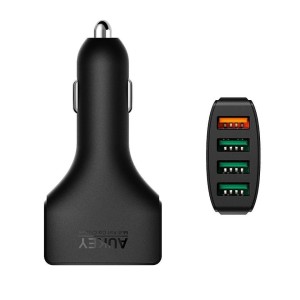 Ładowarka Aukey samochodowa ultraszybka 4xUSB 3.0 10.2A 54W + kabel micro USB 1m (CC-T9) 7