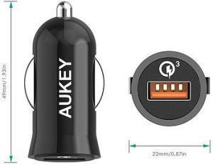 Ładowarka Aukey CC-T10 1x USB-A 3 A  (CC-T10) 4