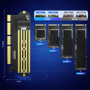 Kontroler Fideco PCIe 4.0 x16 - M.2 NVMe (NV1P) 2