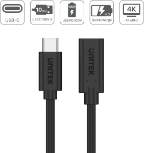 Kabel USB Unitek USB-C - USB-C 1.5 m Czarny (C14086BK-1.5M) 9
