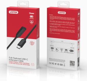 Kabel USB Unitek USB-C - USB-C 1 m Czarny (C14086BK-1M) 5