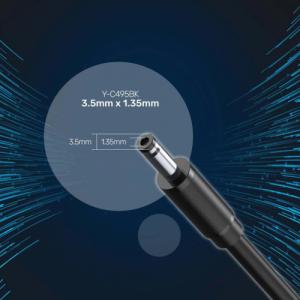 Kabel USB Unitek USB-A - DC 3.5 mm 1 m Czarny (Y-C495BK) 4