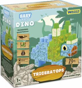 Wader KLOCKI DINO BABY BLOCKS TRICERATOPS 41494 1