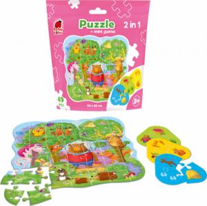 Roter Kafer PUZZLE 49 SASZETKA MAGICZNY LAS + MINI GRA RK1140-01 1