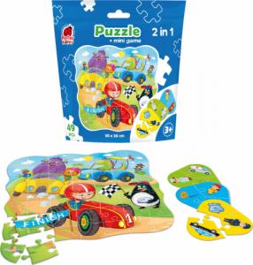 Roter Kafer PUZZLE 49 SASZETKA AUTA + MINI GRA RK1140-03 1