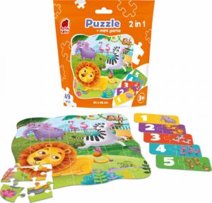 Roter Kafer PUZZLE 49 SASZETKA ZOO + MINI GRA RK1140-06 1