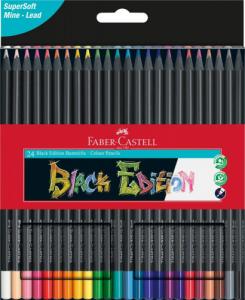 Faber-Castell KREDKI OŁÓWKOWE TRÓJKĄTNE BLACK EDITION FABER-CASTELL 24 KOLORY 1