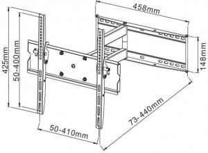Techly Uchwyt Ścienny do telewizora TV/LCD 13-30 cali 23kg Obrotowy Biały (23844) 3