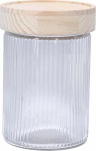 Pepco PEPCO Słoik z drewnianą pokrywką Brak 2