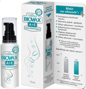 Lbiotica  BIOVAX Wzmacniające serum do włosów A+E 15ml 1