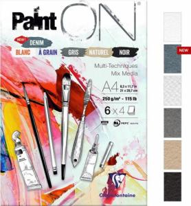 Clairefontaine SZKICOWNIK A4 PAINT'ON DENIM 250G 6 KOLORÓW 1