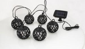 Garden King Ogrodowy łańcuch solarny LED 6 lampionów 2