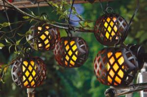 Garden King Ogrodowy łańcuch solarny LED 6 lampionów 4