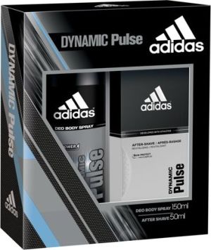 Adidas Men Zestaw Dynamic Pulse woda po goleniu 50ml + dezodorant spray 150ml 1