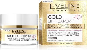 Eveline Gold Lift Expert 40+ Krem-serum ujędrniający na dzień i noc 50ml 1