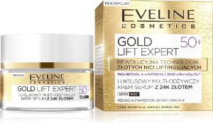 Eveline Gold Lift Expert 50+ Krem-serum multi-odżywczy na dzień i noc 50ml 1