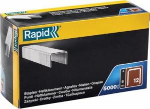 Rapid Zszywki Rapid z drutu płaskiego nr 12 (6 mm) - opakowanie 5000 szt. 1
