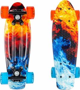 Deskorolka Worker Deskorolka dla dzieci penny board typu fiszka marki WORKER Colorico 17" - Kolor Frostfire (pomarańczowo-niebieski) 1