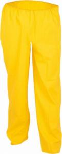 neutralna linia produktów Spodnie z paskiem w talii, PU stretch, rozmiar 5/66-68, żółte 1