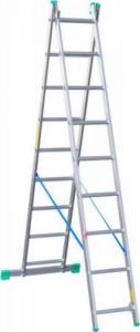 Drabex DRABINA ALUMINIOWA 2-ELEMENTOWA 421CM 9+9 SZCZEBLI 1