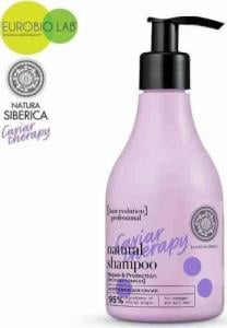 Natural Siberian TOOTHPASTE Naturalny szampon do włosów zniszczonych i matowych Caviar Therapy Regeneracja i Ochrona, 245ml Hair Evolution 1
