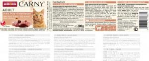 Animonda Karma Carny Adult smak: kurczak, indyk, kacze serca - karma mokra dla kota - 200g 2