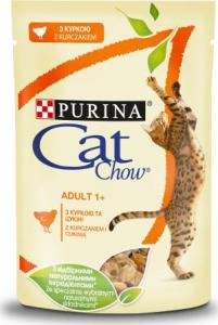 PURINA NESTLE PURINA CAT CHOW Adult mokra karma dla kota z kurczakiem i cukinią 85g 1