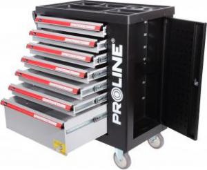 Wózek narzędziowy Pro-Line 2 półki 7 szuflad z wyposażeniem (33129) 2
