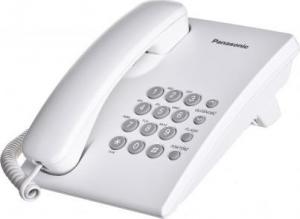 Telefon stacjonarny Panasonic Telefon stacjonarny Panasonic KX-TS500PDW (kolor biały) 1