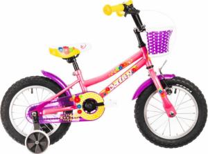 DHS Rower dziecięcy Daisy 1402 14" - model 2022 - Kolor Różowy 1