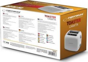 Toster Esperanza Ciabatta EKT002 (600W kolor biały) 4