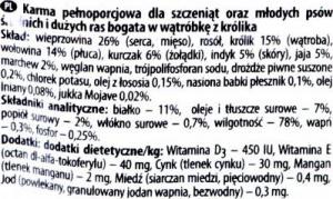 Dolina Noteci Premium Junior bogata w wątróbkę z królika - mokra karma dla szczeniąt ras średnich i dużych - 300g 2