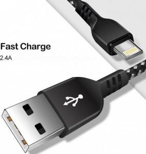 Kabel USB Maclean USB-A - Lightning 2 m Czarny (CEN-76119) 8