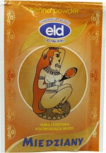 ELD (KOSMETYKA NATURALNA) ELD Miedziany, farba i odżywka koloryzująca włosy w proszku 25 g 1