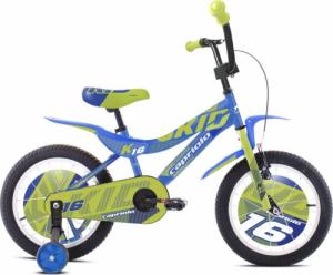 Capriolo Rowerek dziecięcy Kid 16" - model 2021 - Kolor niebiesko-limonkowy 1