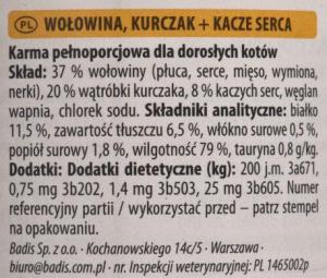Animonda Karma Carny Adult smak: wołowina, kurczak i kacze serca - mokra karma dla kota - 400g 2