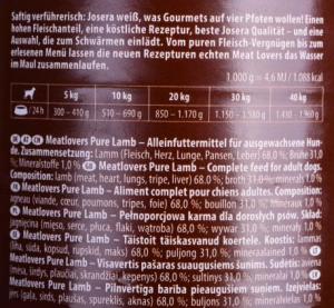 Josera Meatlovers Pure Jagnięcina karma mokra dla psów 400g 3