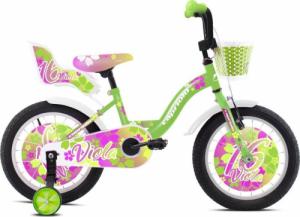 Capriolo Rower dziecięcy Viola 16" - model 2021 - Kolor zielono-fioletowy 1