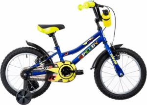 DHS Rower dziecięcy Speedy 1603 16" - model 2022 - Kolor Niebieski 1