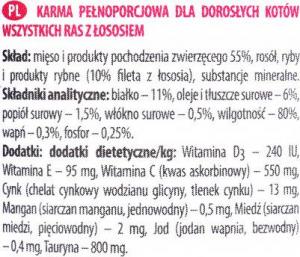 Dolina Noteci Karma Piper z łososiem - mokra karma dla kota - 400g 2