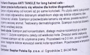 Beaphar Beaphar szampon dla długowłosych kotów 250ml 3