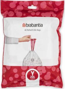 Brabantia Worki na śmieci PerfectFit rozmiar Y 20L 40szt 138263 1