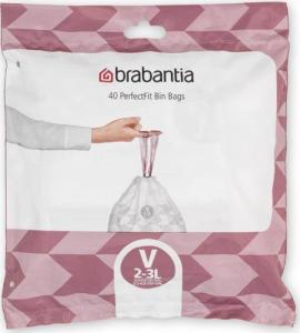 Brabantia Worki na śmieci PerfectFit rozmiar V 2-3L 40szt 100253 1