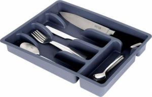 Vilde Organizer na sztućce przybory wkład do szuflady szary 5 przegródek 36x25,5x 5 cm 1