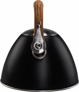 Vilde Czajnik CZARNY z brązową rączką, gwizdkiem, automat, GAZ, INDUKCJA, 3L 5